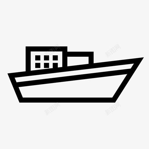 船游船海洋图标svg_新图网 https://ixintu.com 海洋 游船 船 运输