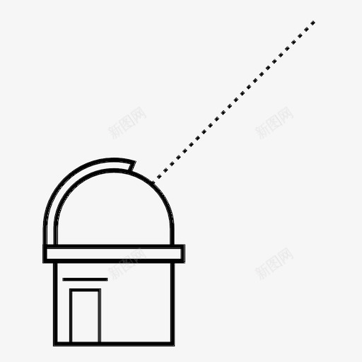 太空观测天文发现图标svg_新图网 https://ixintu.com 发现 天文 太空观测 望远镜