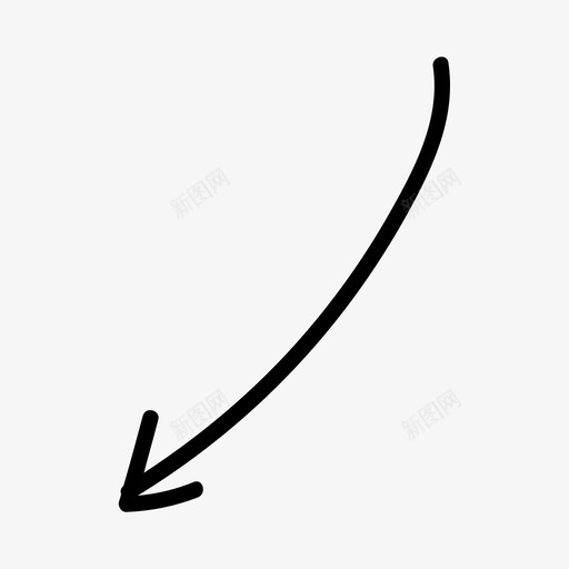 手绘方向箭头2图标svg_新图网 https://ixintu.com 手绘方向箭头2