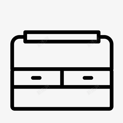 工具箱箱子结构图标svg_新图网 https://ixintu.com 工具 工具箱 箱子 结构