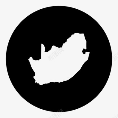 南非国家位置图标图标