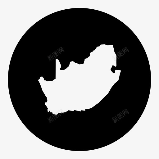 南非国家位置图标svg_新图网 https://ixintu.com 世界地图圈 位置 南非 国家 地图
