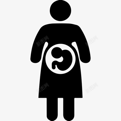 怀孕婴儿母亲图标svg_新图网 https://ixintu.com 婴儿 怀孕 怀孕图标 母亲