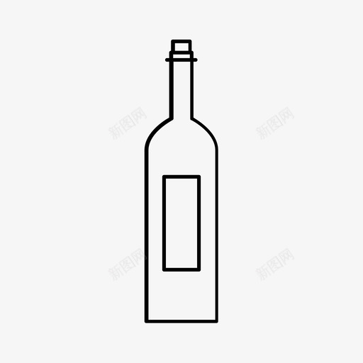 酒瓶晚餐饮用图标svg_新图网 https://ixintu.com 晚餐 液体 玻璃杯 葡萄酒酿造 酒瓶 饮用