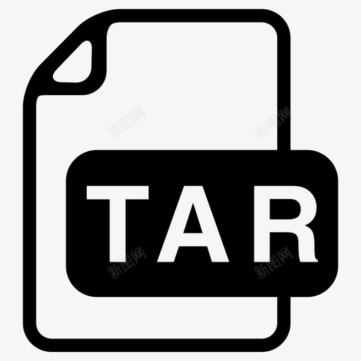 tar存档文件扩展名图标svg_新图网 https://ixintu.com tar 存档 文件扩展名 文件格式 文件类型