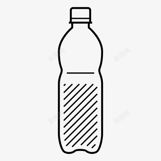 塑料瓶500毫升水合图标svg_新图网 https://ixintu.com 500毫升 塑料瓶 水 水合 水容器 液体