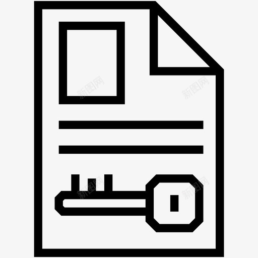 加密文档文件访问图标svg_新图网 https://ixintu.com 加密 受保护的文件 启动和开发行图标 文件安全 文件访问 文档
