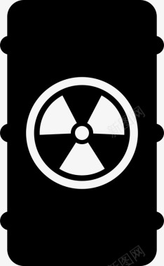 放射性罐桶化学品图标图标