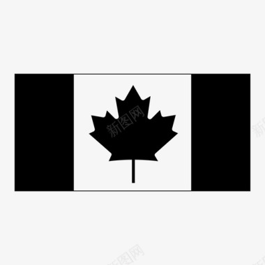 加拿大国旗树叶枫木图标图标