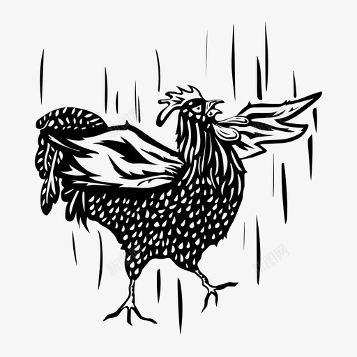 愤怒的公鸡攻击公鸡图标svg_新图网 https://ixintu.com 公鸡 愤怒的公鸡 攻击 葡萄酒
