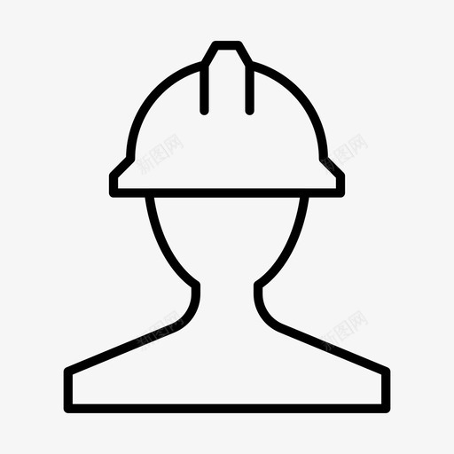 建设者施工员工程师图标svg_新图网 https://ixintu.com 工人 工程师 建筑 建设者 施工员 简单