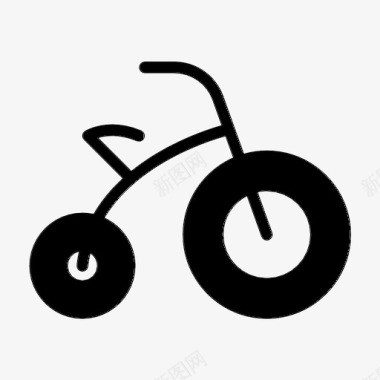 婴儿自行车儿童小图标图标