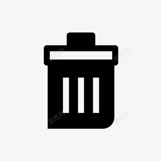 垃圾桶回收站迷你图标集总办公室svg_新图网 https://ixintu.com 回收站 垃圾桶 迷你图标集总办公室