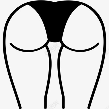 屁股内裤性图标图标
