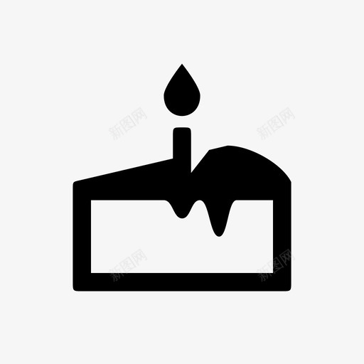 生日蛋糕片烘焙生日蛋糕图标svg_新图网 https://ixintu.com 庆祝 烘焙 生日蛋糕 生日蛋糕片 祝福 蜡烛 食物