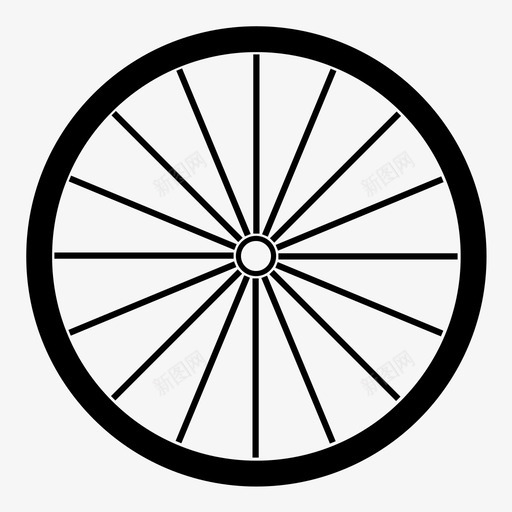 轮子自行车骑行图标svg_新图网 https://ixintu.com 自行车 轮子 轮辐 骑行