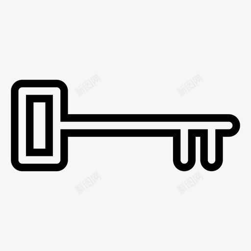 钥匙访问锁定图标svg_新图网 https://ixintu.com 安全 常用图标 解锁 访问 钥匙 锁定