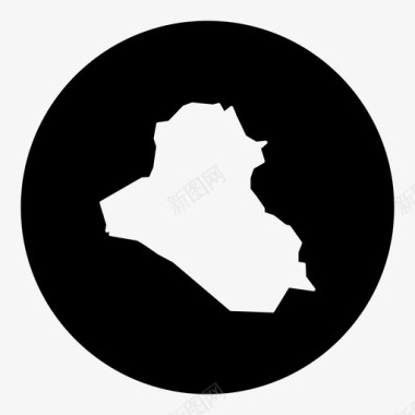 伊拉克国家位置图标图标