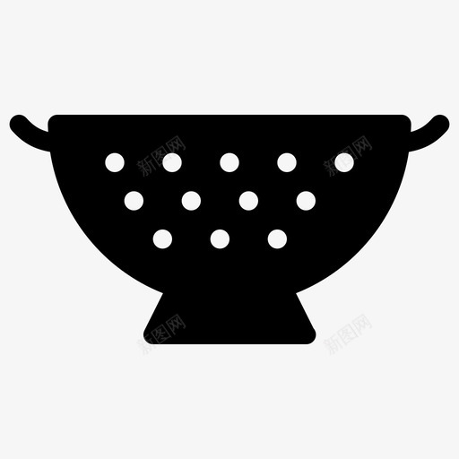 筛子厨师厨房图标svg_新图网 https://ixintu.com 厨师 厨房 厨房实心图标 器具 筛子 过滤器