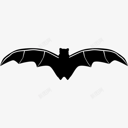 蝙蝠万圣节十月图标svg_新图网 https://ixintu.com 万圣节 十月 季节性 幽灵 蝙蝠