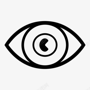 眼睛眼神瞳孔图标图标