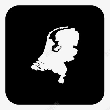 荷兰国家位置图标图标