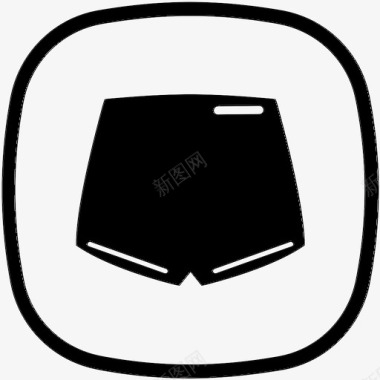 运动短裤训练图标图标