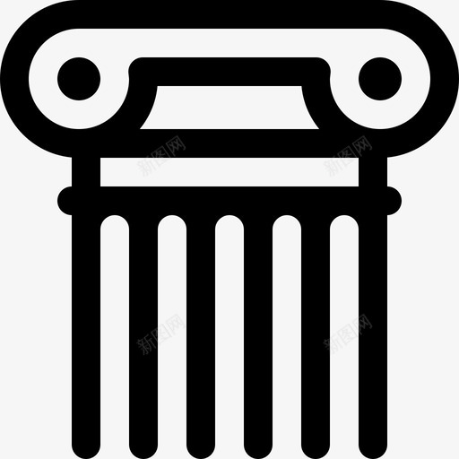 古柱建筑希腊语图标svg_新图网 https://ixintu.com 万神殿 古柱 古罗马帝国32像素网格2倍笔划 希腊语 建筑 柱子 经典历史