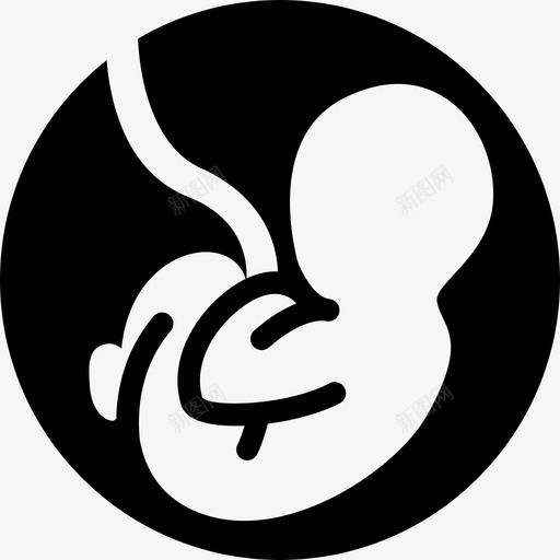 怀孕婴儿胚胎图标svg_新图网 https://ixintu.com 婴儿 子宫 怀孕 胎儿 胚胎 诊断填写第2部分
