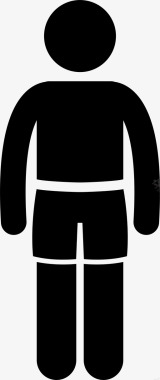 短裤男式运动型图标图标