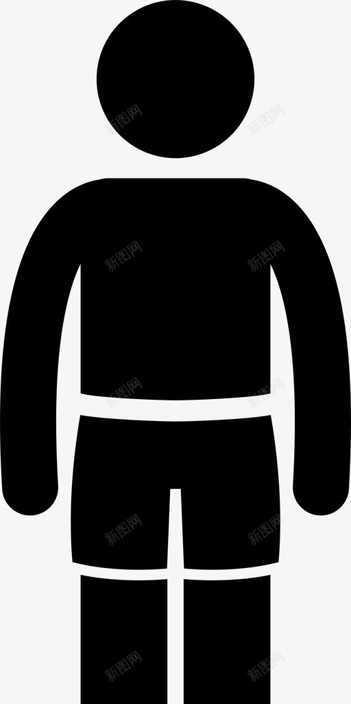 短裤男式运动型图标svg_新图网 https://ixintu.com 男式 男式时尚 短裤 运动型 运动装