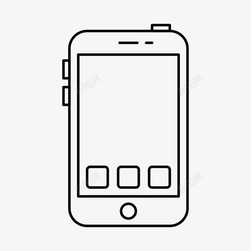 智能手机设备iphone图标svg_新图网 https://ixintu.com iphone vol2 手机 智能手机 电子产品 设备