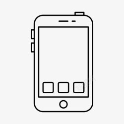 iphone智能手机设备iphone图标高清图片