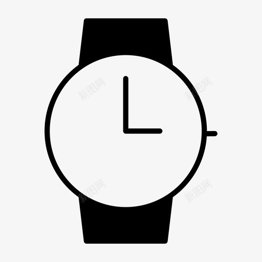 手表钟面时间图标svg_新图网 https://ixintu.com 手表 时间 钟面
