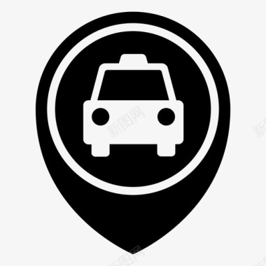 出租车点出租车汽车图标图标