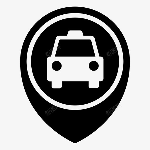 出租车点出租车汽车图标svg_新图网 https://ixintu.com 会议 出租车 出租车优步车 出租车点 汽车