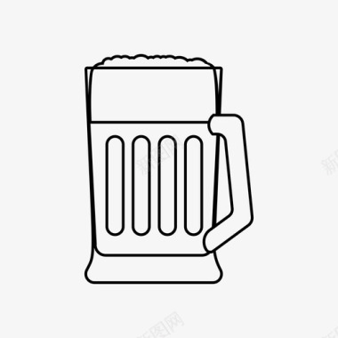 啤酒杯饮料清淡图标图标