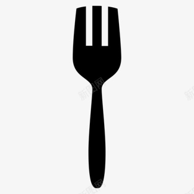 叉子厨房勺子图标图标