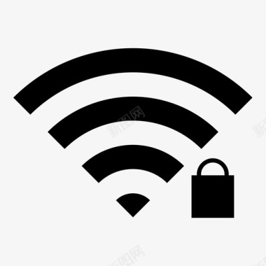 wifi密码互联网密码锁定网络图标图标