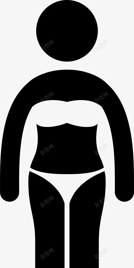 比基尼女套装图标svg_新图网 https://ixintu.com 套装 女 女时尚 比基尼 泳装 游泳