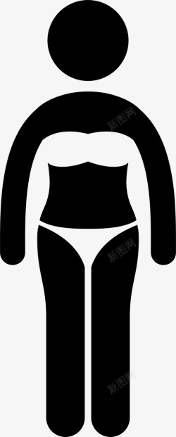泳装女比基尼女套装图标高清图片