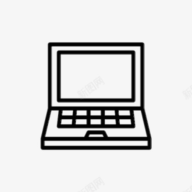 笔记本电脑设备信息学图标图标