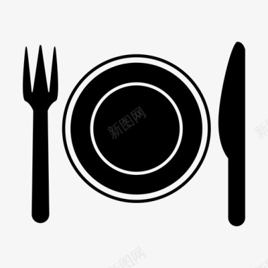 晚餐吃饭餐厅图标图标