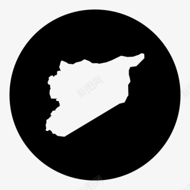 叙利亚国家位置图标图标