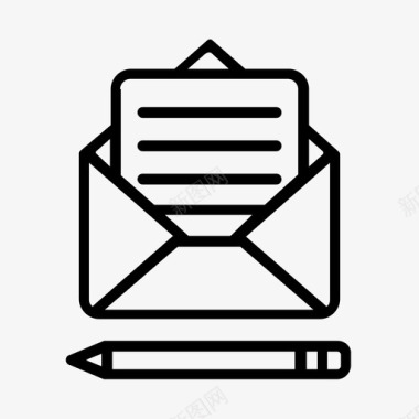 邮件编辑信件发送图标图标