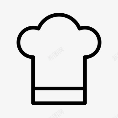 toque自助餐厅厨师帽图标图标