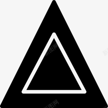 三角警示牌汽车零件图标图标