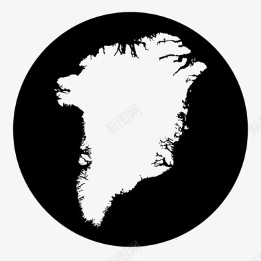 格陵兰国家欧洲图标图标