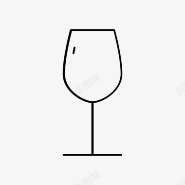 酒杯酒精空杯图标图标
