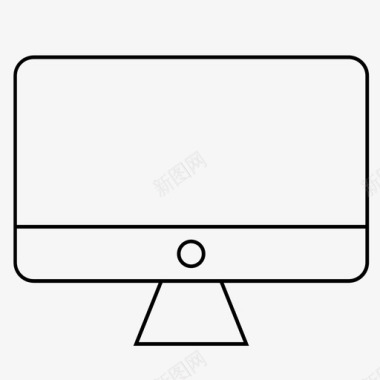 电脑显示器黑屏互联网图标图标